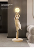 Rechargeable Retro Floral Table Lamp French Pastoral
