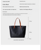 Women’s Genuine Leather Tote Bag With Contrast Handles