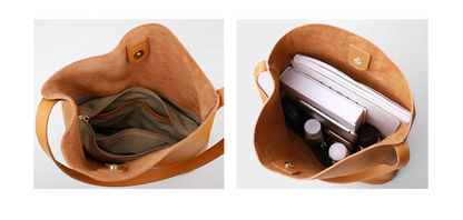 Women Genuine Leather Tote Bag Everyday Carry Purse