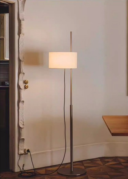 Spanish Designer Adjustable Floor Lamp with Fabric Shade