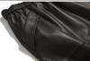 Women’s Genuine Leather Midi Skirt High Waist With Pockets