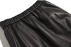 Women’s Genuine Leather Midi Skirt High Waist With Pockets