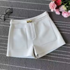 Women Real High Waisted Leather Shorts