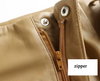 Women Leather Bermuda Shorts with Belt Khaki Midi Above Knee