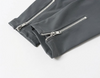 Women Skinny Leather Pants with Zippers