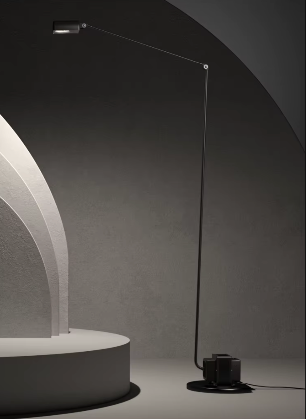 Swing Arm Adjustable Floor Lamp Modern Italian Design Reading Light