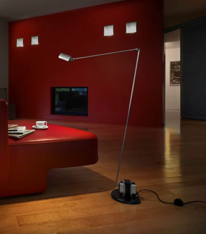 Swing Arm Adjustable Floor Lamp Modern Italian Design Reading Light