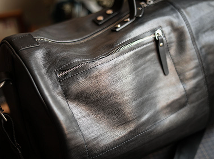 Men’s Genuine Leather Large Travel Bag