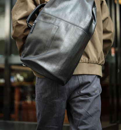 Men’s Genuine Leather Large Travel Bag