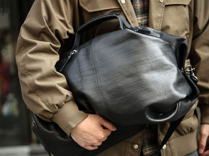 Men’s Genuine Leather Large Travel Bag