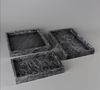 Black Natural Marble Bathroom Tray Luxury Hotel Vanity Organizer