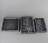 Black Natural Marble Bathroom Tray Luxury Hotel Vanity Organizer