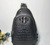 Genuine Crocodile Leather Chest Bag Sling Crossbody