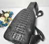 Genuine Crocodile Leather Chest Bag Sling Crossbody