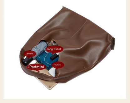 Women’s Genuine Leather Large Capacity Shoulder Tote Bag