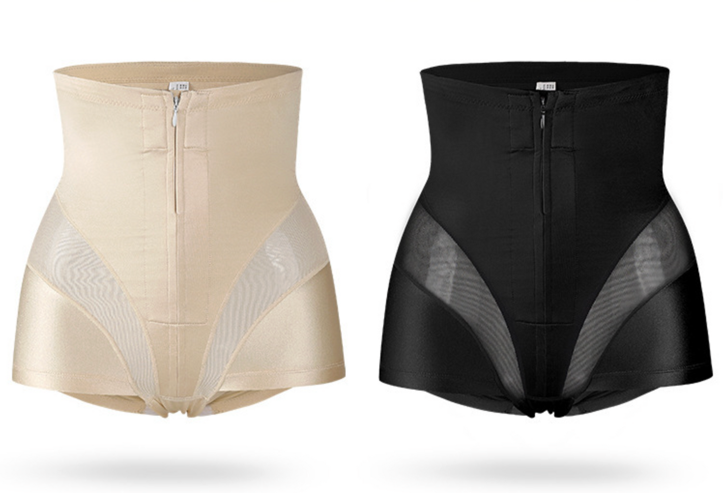 Zipper High Waist Tummy Control Shapewear Shorts