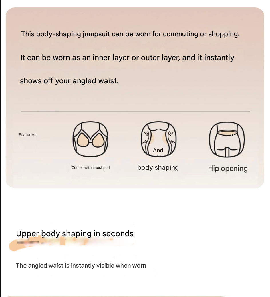 Tummy Control Full Body Shaper for WomenBust Lifting & Thigh Slimming