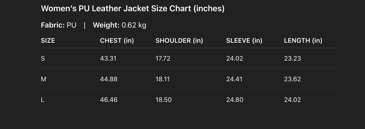 Women Faux Leather Wide Lapel Bomber Jacket