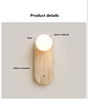 Yellow Travertine Wall Lamp Modern Wabi-Sabi Stone Sconce