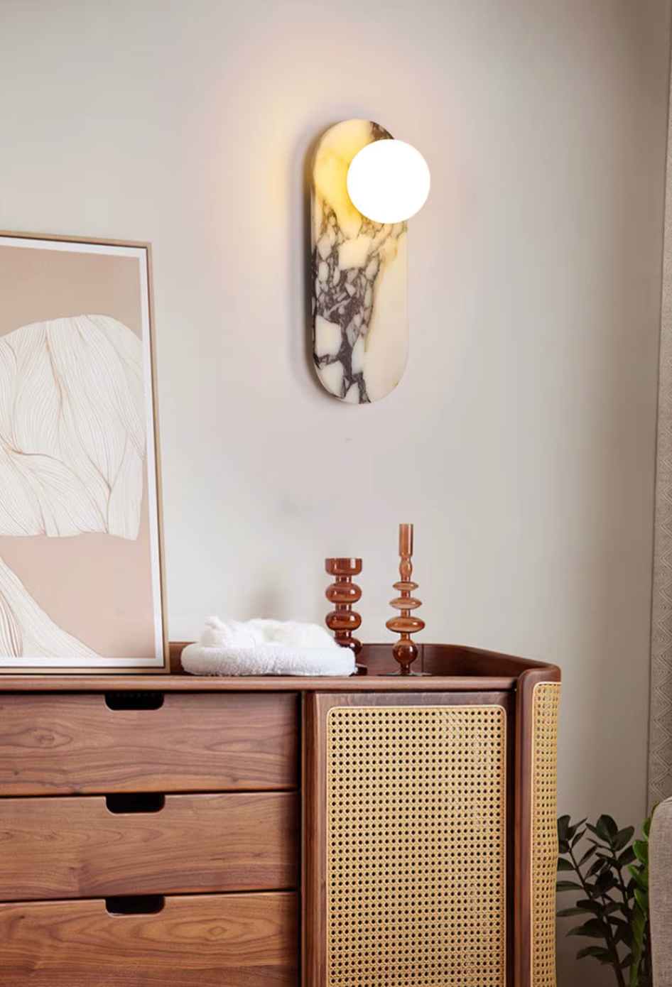 French Marble Wall Lamp Modern LED Wall Sconce