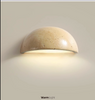 Yellow Travertine Semi Circular Wall Lamp Natural Stone