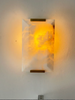 Modern Marble and Copper Wall Lamp Indoor Wall Sconce
