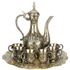 Retro Bronze Wine Set with Tray Palace Design