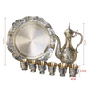 Retro Bronze Wine Set with Tray Palace Design