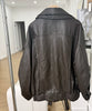 Women Loose Fit Leather Jacket Oversized Bomber Moto