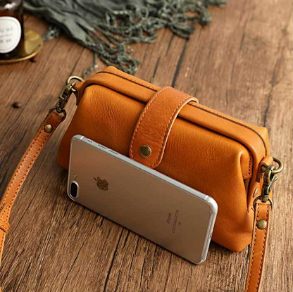 Leather Crossbody Bag for Women Small Shoulder Purse