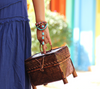 Retro Bamboo Woven Women’s Handbag Vacation Box