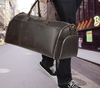Leather Garment Duffle Bag Carry-On for Men