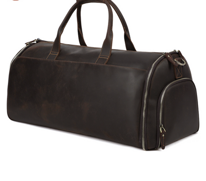 Leather Garment Duffle Bag Carry-On for Men