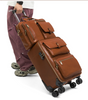 Premium Leather Trolley Suitcase Set