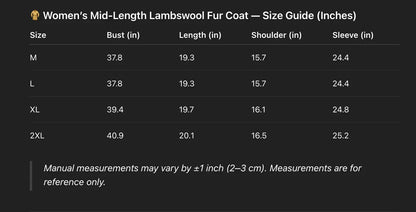 Women’s Brown Sheepskin Lambswool Fur Coat