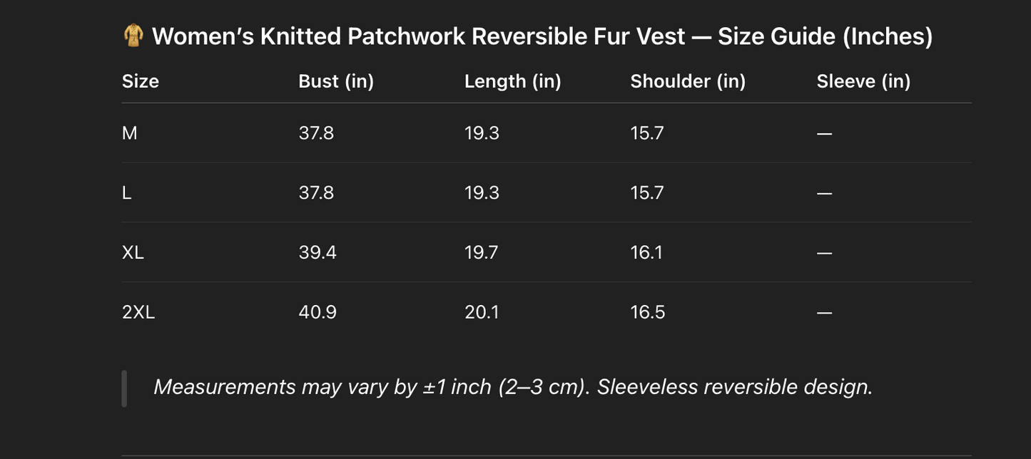 Reversible Women Sheepskin Fur And Cashmere Vest