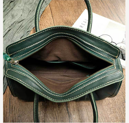 Handmade Genuine Leather Women Crossbody Handbag