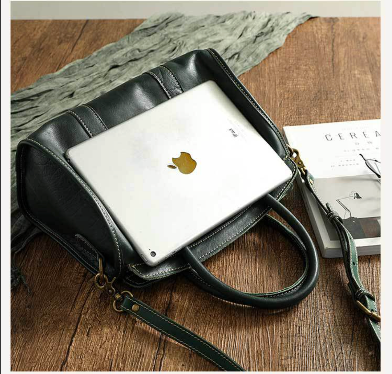 Handmade Genuine Leather Women Crossbody Handbag