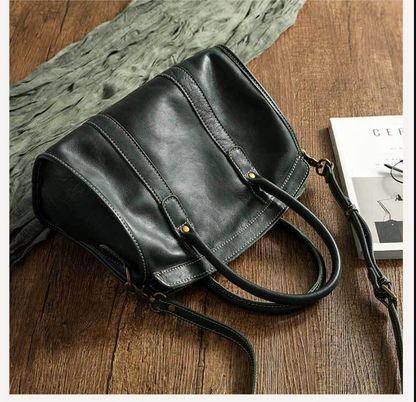 Handmade Genuine Leather Women Crossbody Handbag