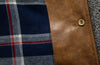 Oil Wax Leather Jacket Men Brown Slim Fit Boxer Style