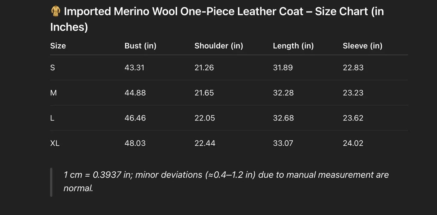 Women’s Mid-Length Genuine Shearling Leather Coat