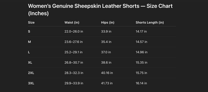 Gold High Waist Women Leather Shorts