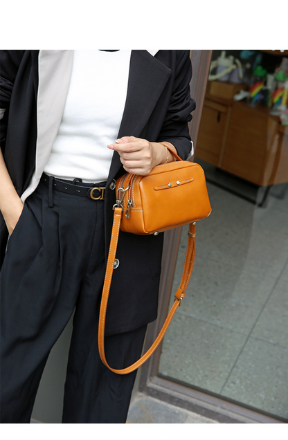 Women Genuine Leather Crossbody Messenger Bag