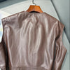 Women Leather Tie Waist Vest Sheepskin Waistcoat