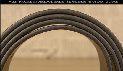 Men’s Top-Grain Cowhide Belt with Solid Copper Buckle