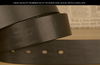 Men Leather Belt with Copper Buckle Crocodile Pattern