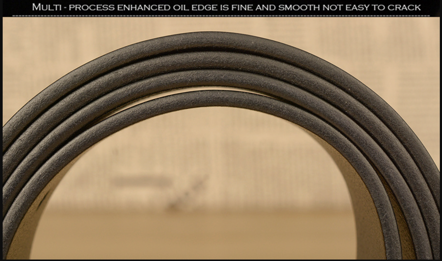 Men Leather Belt with Copper Buckle Crocodile Pattern