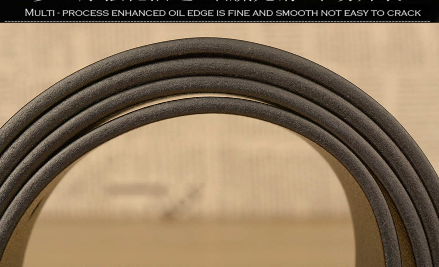 Men’s Genuine Cowhide Leather Belt with Copper Buckle