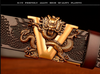 Men Dragon Leather Belt with Automatic Buckle