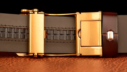 Men Dragon Leather Belt with Automatic Buckle